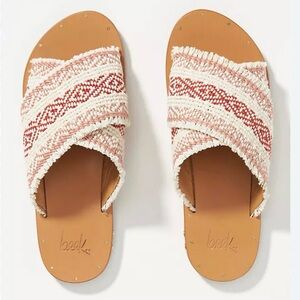 BEEK handmade Women's Slides tapestry boho size 6 EUC